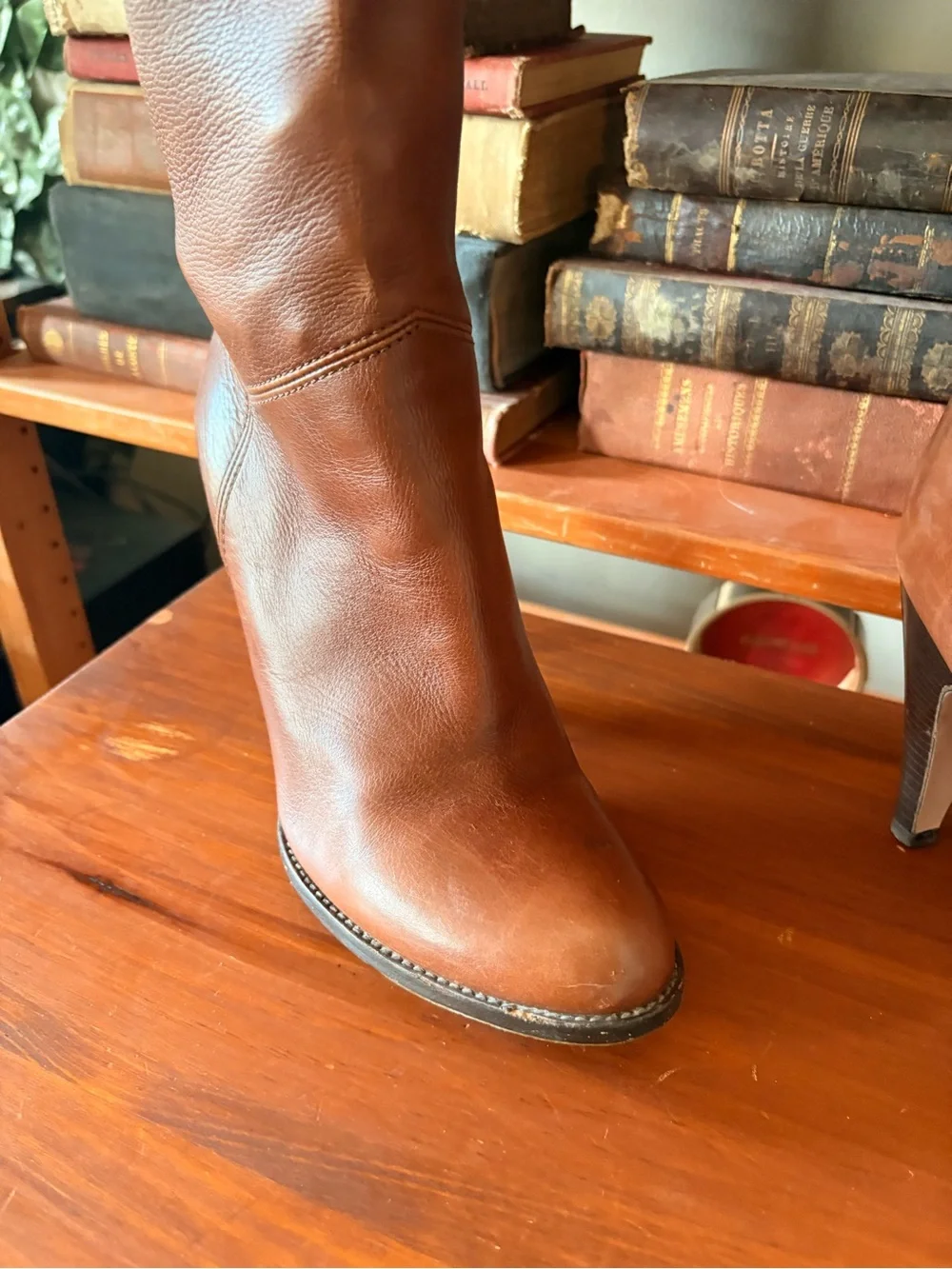 Vero Cuoio Tall Brown Leather Over-the-Knee Boots